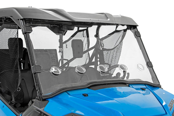 Rough Country - Vented Full Windshield - Scratch Resistant - Honda Pioneer 1000