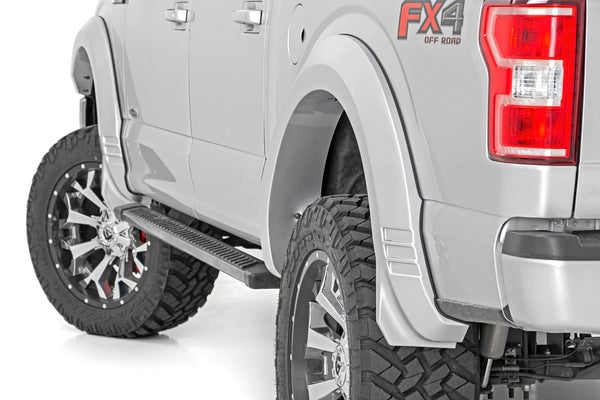 Rough Country - Fender Flares - SF1 - JS Iconic Silver - Ford F-150 2WD/4WD (2018-2020)