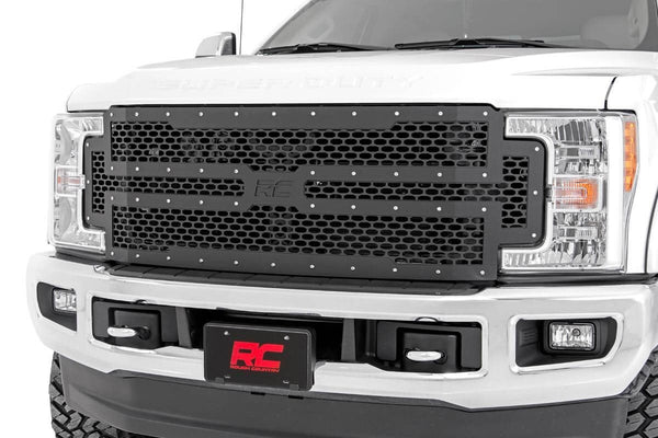 Rough Country - Mesh Grille - Ford F-250/F-350 Super Duty 2WD/4WD (2017-2019)