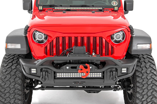Rough Country - 9 Inch DRL Halo LED Headlights - DOT Approved - Jeep Gladiator JT/Wrangler JL (18-25)