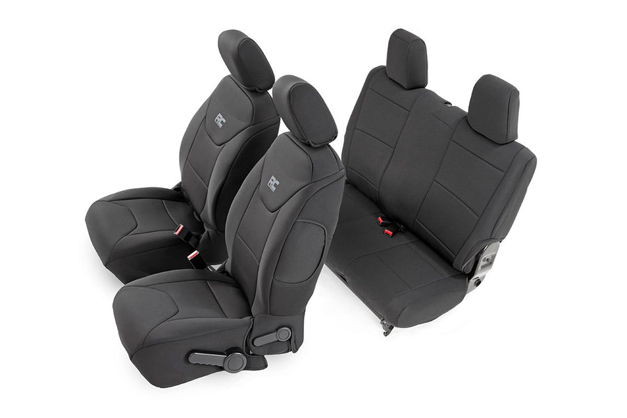 Rough Country - Seat Covers - Front And Rear - 2-Door - Jeep Wrangler JK 4WD (2013-2018)