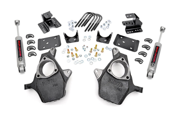 Rough Country - Lowering Kit - 2 Inch FR - 4 Inch RR - Chevy/GMC 1500 (99-06 & Classic)