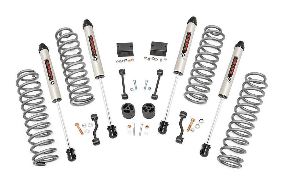 Rough Country - 2.5 Inch Lift Kit - Coils - V2 - Jeep Wrangler Unlimited 4WD (2018-2023)