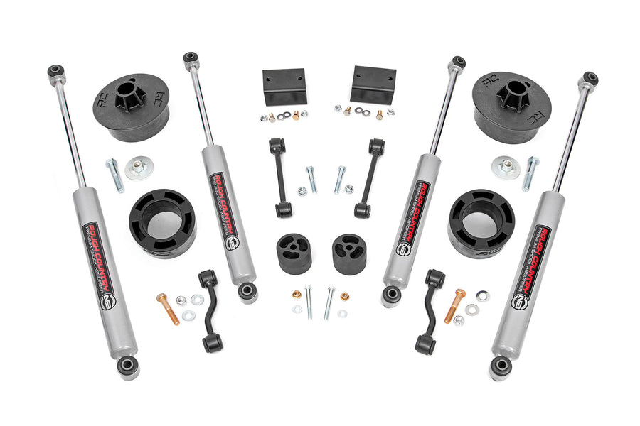 Rough Country - 2.5 Inch Lift Kit - Spacers - N3 - Jeep Wrangler JL (21-23)/Wrangler Unlimited (18-23)
