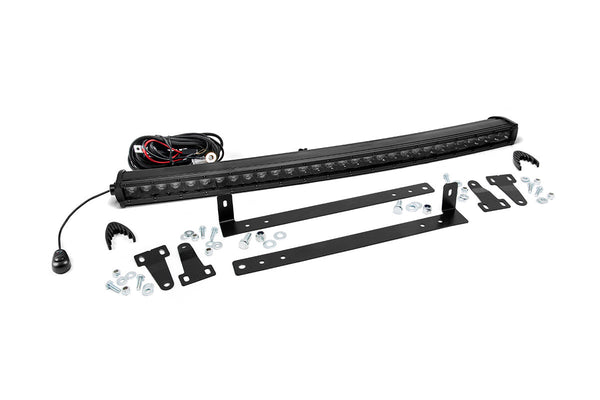 Rough Country - LED Light Kit - Grille Mount - 30 In. Black Single Row - Ford F-150 (09-14)