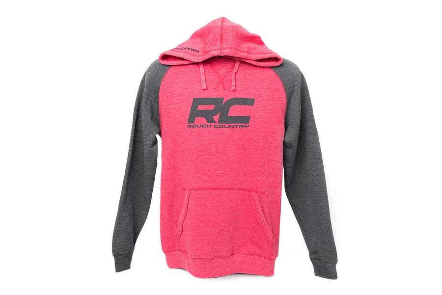 Rough Country - Rough Country Hoodie - Heater - Red/Gray - XL
