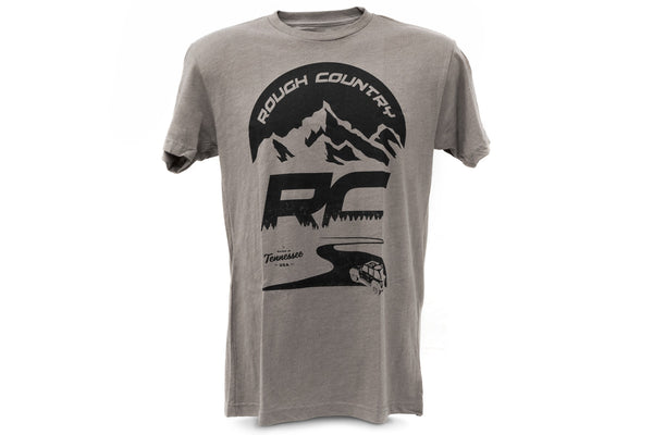 Rough Country - Rough Country T-Shirt - RC Mountains - Warm Gray - SM