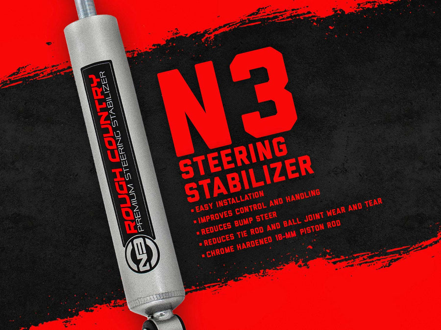 Rough Country - N3 Steering Stabilizer - Chevy/GMC C10/K10 C15/K15 Truck/Half-Ton Suburban (69-72)