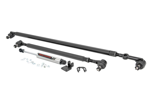 Rough Country - HD Steering Kit - V2 Stabilizer Combo - Jeep Cherokee XJ/Comanche MJ/Wrangler TJ - 10613V2
