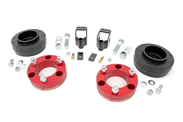 Rough Country - 3 Inch Lift Kit - X-REAS - RR Spacers - Red - Toyota 4Runner 4WD (2003-2009)