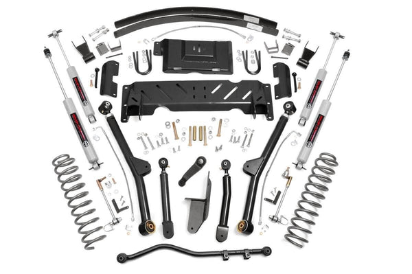 Rough Country - 4.5 Inch Lift Kit - Long Arm - RR AAL - NP231 - Jeep Cherokee XJ 4WD (84-01)