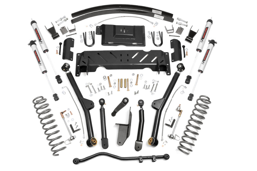 Rough Country - 4.5 Inch Lift Kit - Long Arm - RR AAL - NP231 - V2 - Jeep Cherokee XJ (84-01)