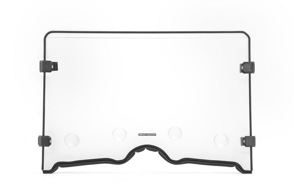 Rough Country - Vented Full Windshield - Scratch Resistant - Yamaha Rhino 660/Rhino 700