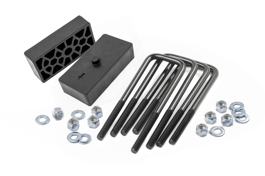 Rough Country - 1.5 Inch Block And U-Bolt Kit - Chevy/GMC 2500HD (11-19)
