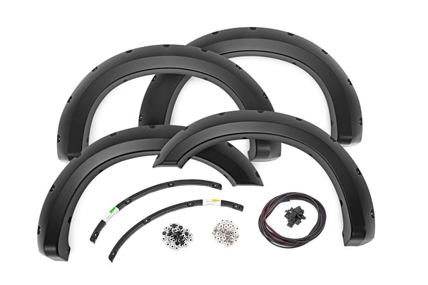 Rough Country - Pocket Fender Flares - PQ Race Red - Ford F-250/F-350 Super Duty (11-16)
