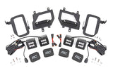 Rough Country - LED Light Kit - Fog Mount - Dual 2 In. Black Pairs - Spot - Ford F-150 (15-17)