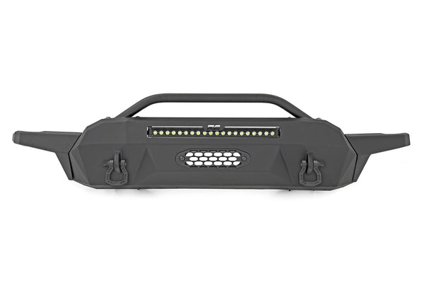 Rough Country - Front Bumper - High Clearance - Hybrid - 20 In. Blk DRL LED - Toyota Tacoma (16-23)