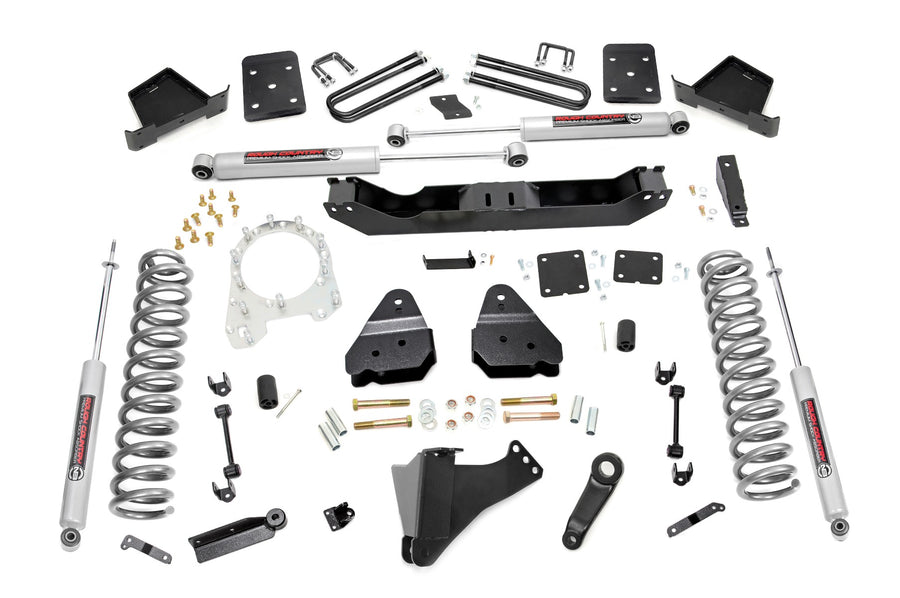 Rough Country - 6 Inch Lift Kit - Diesel - OVLD - Ford F-250/F-350 Super Duty 4WD (2017-2022)