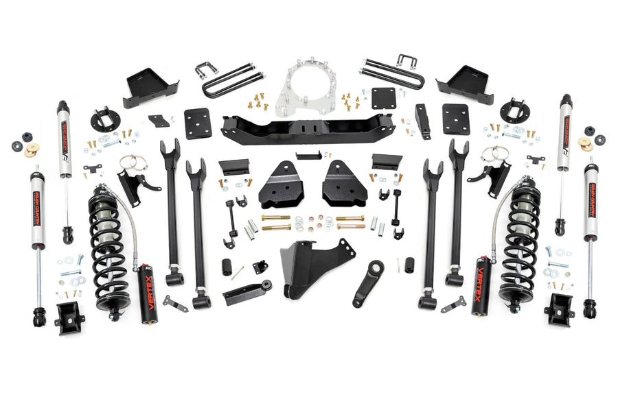 Rough Country - 6 Inch Lift Kit - Diesel - 4 Link - OVLD - Ford F-250/F-350 Super Duty (17-22)