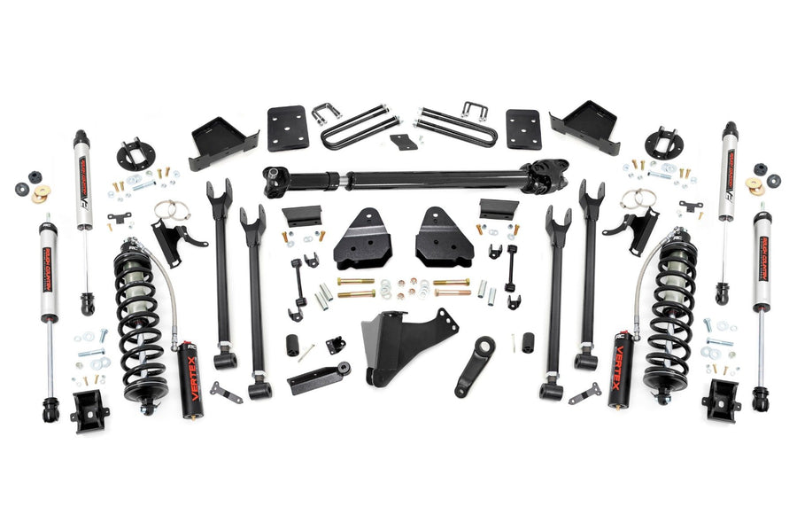 Rough Country - 6 Inch Lift Kit - Diesel - 4-Link - FR D/S - C/O V2 - Ford F-250/F-350 Super Duty (17-22)