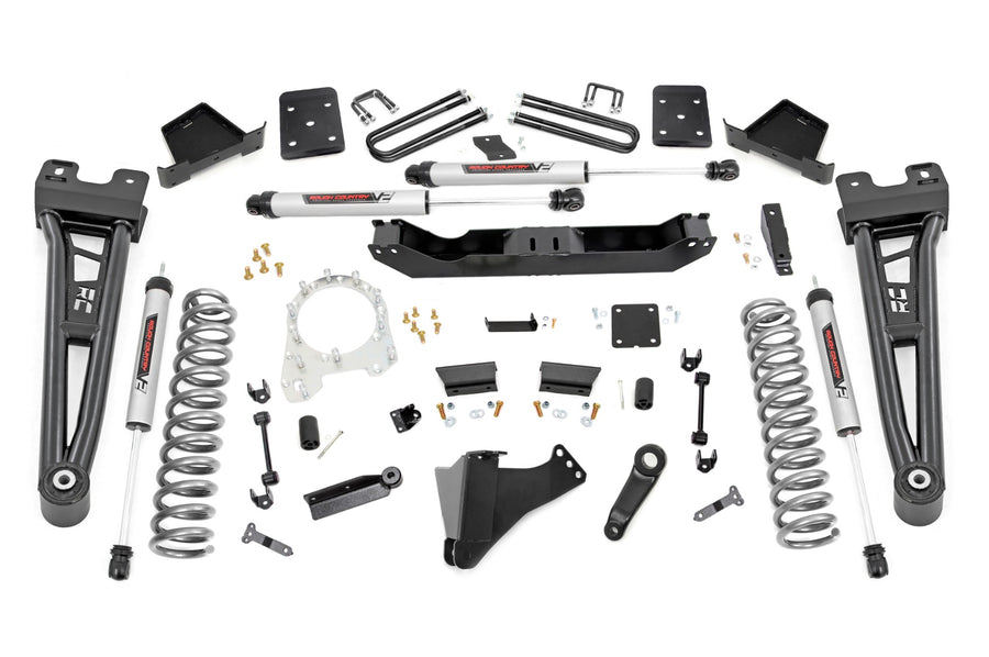 Rough Country - 6 Inch Lift Kit - Radius Arm - No OVLD - V2 - Ford F-250/F-350 Super Duty (17-22)