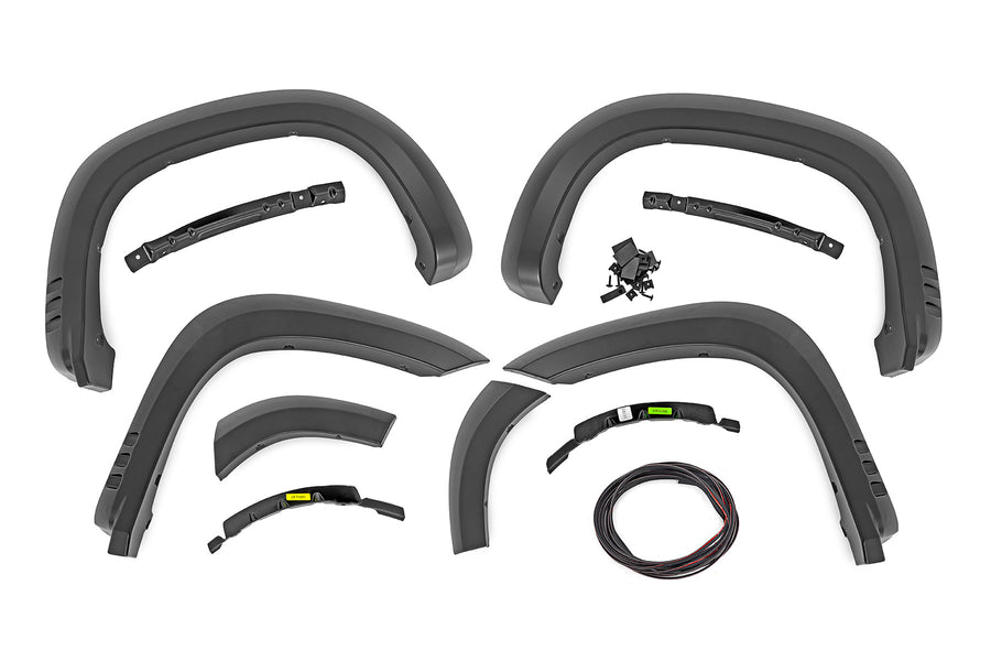 Rough Country - Fender Flares - SF1 - GBD Cypress Gray - Chevy Silverado 1500 2WD/4WD (2019-2025 & Classic)