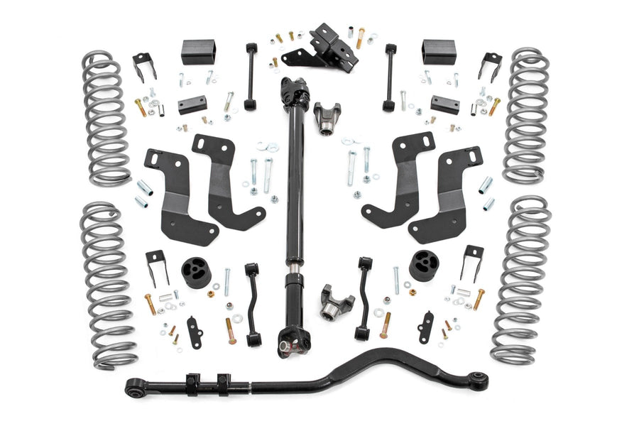 Rough Country - 3.5 Inch Lift Kit - C/A Drop - 4-Door - 392 - Jeep Wrangler Unlimited (18-23)