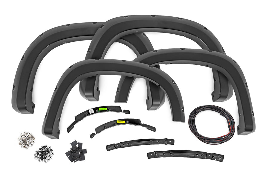 Rough Country - Pocket Fender Flares - G7C Red Hot - Chevy Silverado 1500 2WD/4WD (2022-2025)