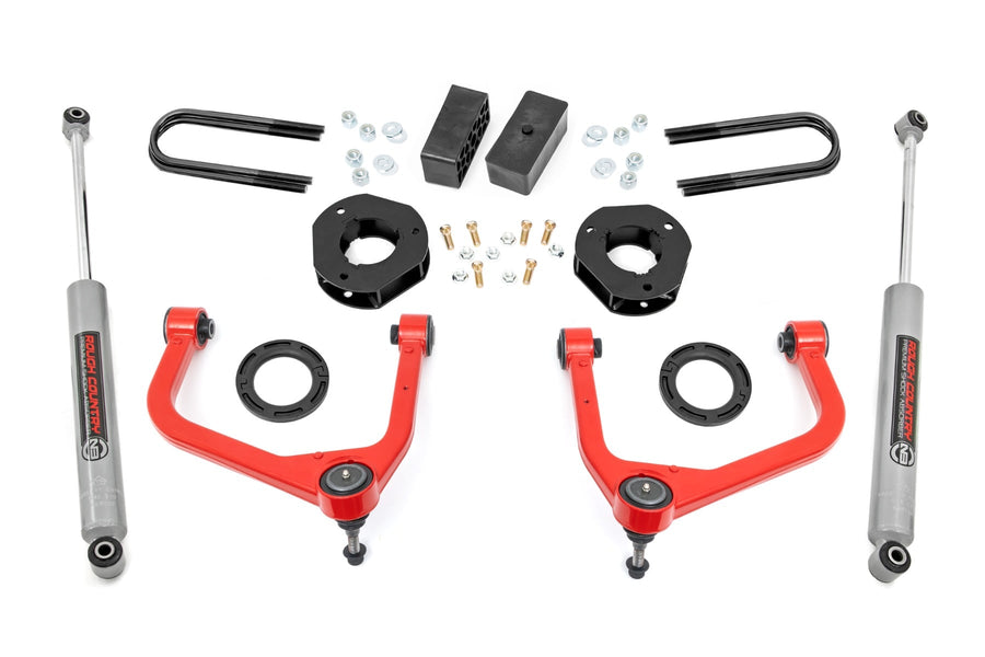 Rough Country - 3.5 Inch Lift Kit - Mono Leaf Rear - GMC Sierra 1500 2WD/4WD (2025)