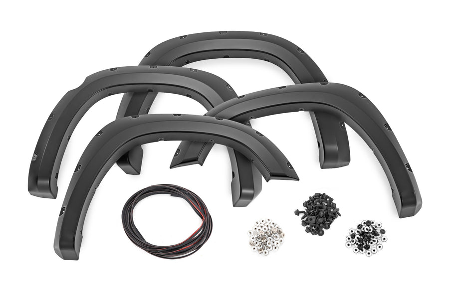 Rough Country - Pocket Fender Flares - PTW Rugged Brown - Ram 1500 2WD/4WD (2019-2024)