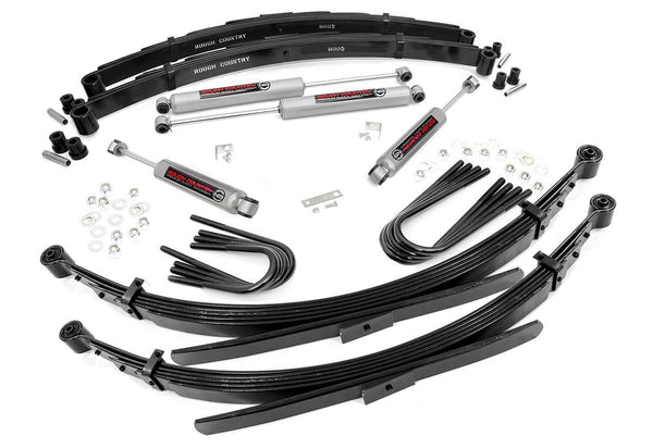 Rough Country - 2 Inch Lift Kit - 56 Inch RR Springs - Chevy/GMC 3/4-Ton Suburban 4WD (88-91)