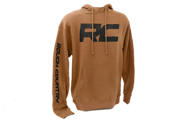 Rough Country - Rough Country Hoodie - RC Topographical Sleeve - Saddle - XL
