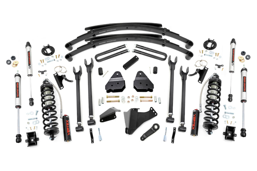 Rough Country - 6 Inch Lift Kit - Gas - 4 Link - RR Spring - C/O V2 - Ford F-250/F-350 Super Duty (05-07)