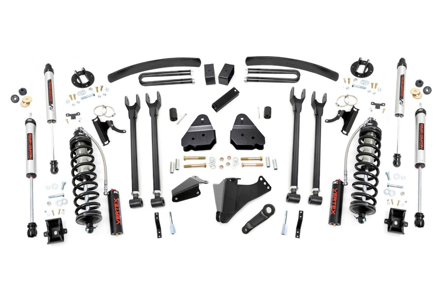 Rough Country - 6 Inch Lift Kit - Diesel - 4 Link - OVLDS - C/O V2 - Ford F-250/F-350 Super Duty (05-07)