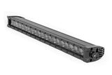 Rough Country - 20 Inch Black Series LED Light Bar - Single Row - Cool White DRL