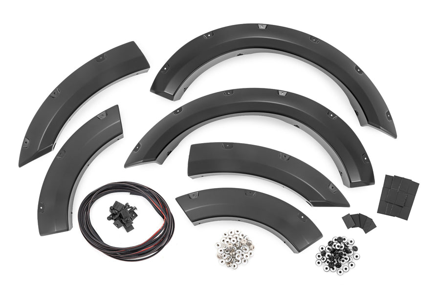 Rough Country - Pocket Fender Flares - JS Iconic Silver - Ford Bronco Sport 4WD (2021-2025)