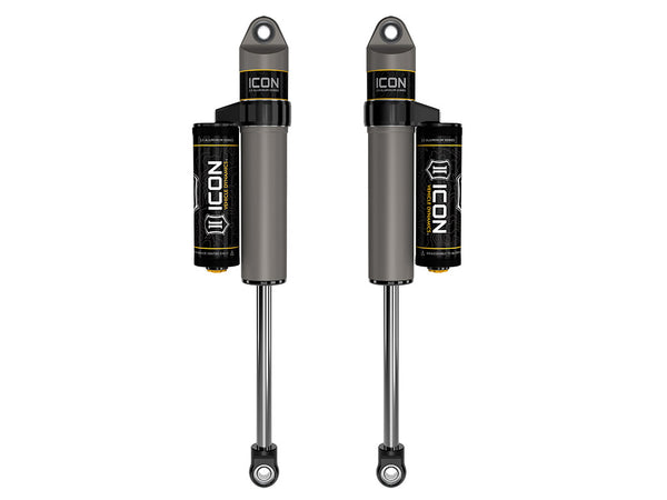 ICON 1999-2004 Ford F-250/F-350 Super Duty 4WD 3-6” Lift Front V.S. 2.5 Aluminum Series Shock Absorbers Piggyback Reservoir Pair