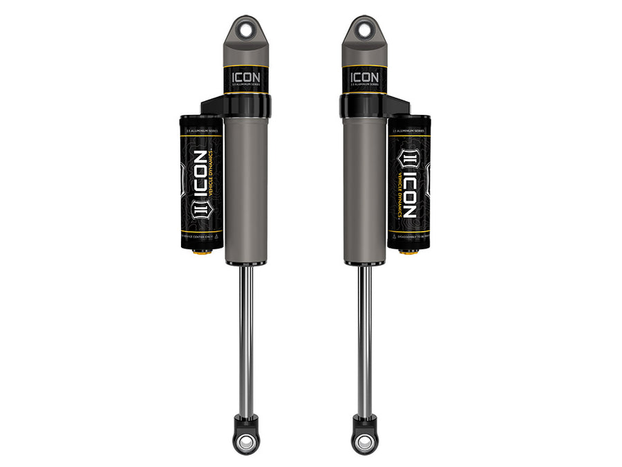 ICON 1999-2004 Ford F-250/F-350 Super Duty 4WD 3-6” Lift Front V.S. 2.5 Aluminum Series Shock Absorbers Piggyback Reservoir Pair