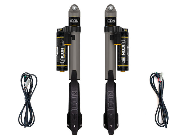 ICON 2020-2023 Jeep Gladiator 1.5" Lift Rear V.S. 2.5 Aluminum Series Shock Absorbers Piggyback Reservoir W/ CDEV Pair