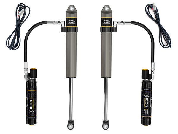 ICON 2020-2023 Jeep Gladiator/2018-2023 Jeep Wrangler JL 2.5" Lift Front V.S. 2.5 Aluminum Series Shock Absorbers Remote Reservoir W/ CDEV Pair