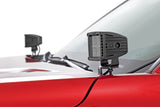 Rough Country - LED Light Kit - Ditch Mount - 2 In. Black Pair - Amber DRL - Toyota Tacoma (24-25)