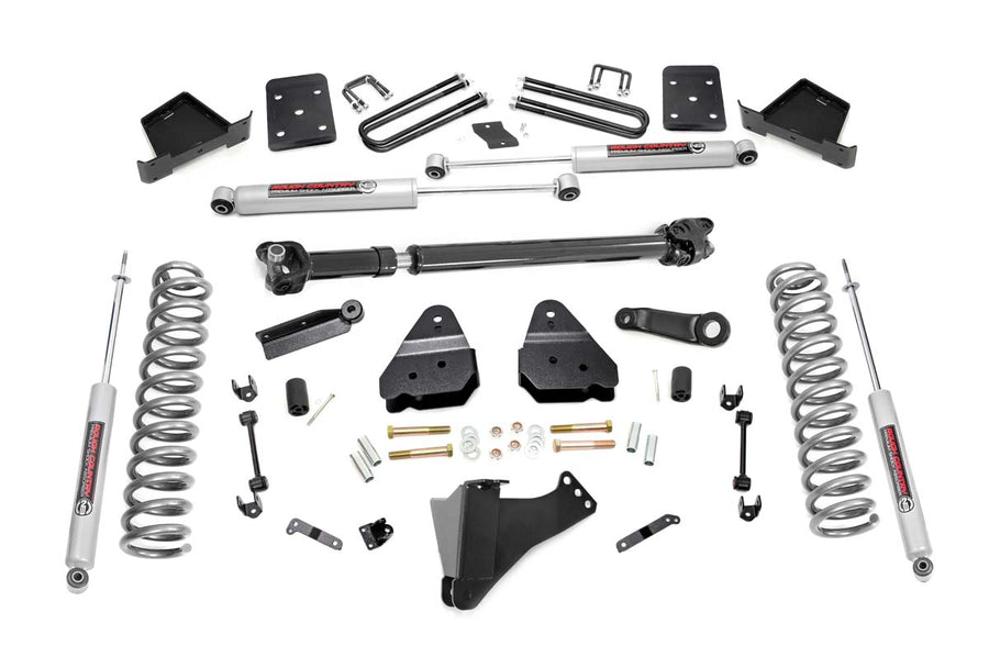 Rough Country - 6 Inch Lift Kit - Diesel - No OVLD - D/S - Ford F-250/F-350 Super Duty (17-22)