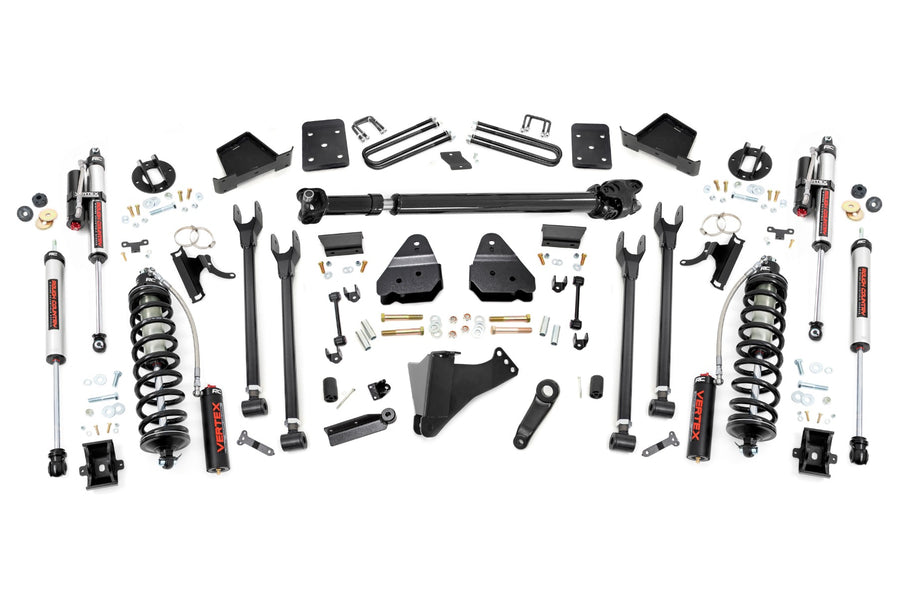 Rough Country - 6 Inch Lift Kit - Diesel - 4-Link - FR D/S - C/O Vertex - Ford F-250/F-350 Super Duty (17-22)