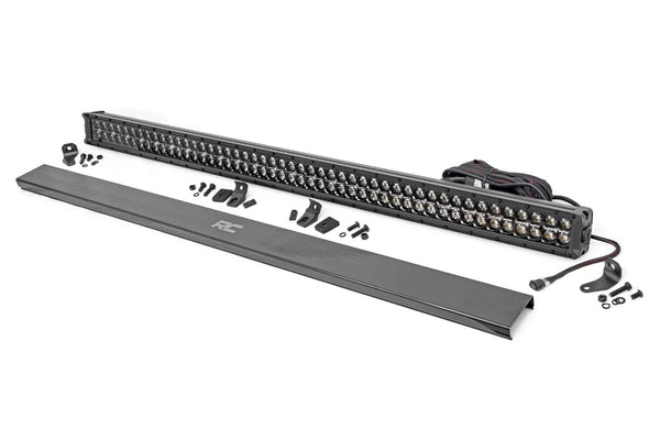 Rough Country - 50 Inch Black Series LED Light Bar - Dual Row - Cool White DRL