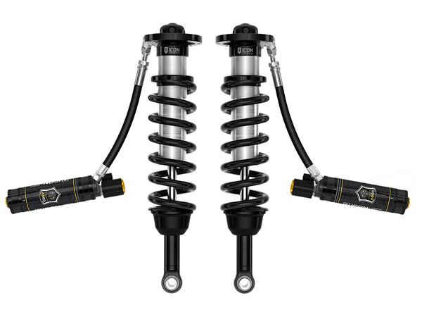 ICON 2025 Toyota 4Runner 2WD 1.25-3" Lift Front 2.5 Series Coilover Kit Remote Reservoir W/ CDEV