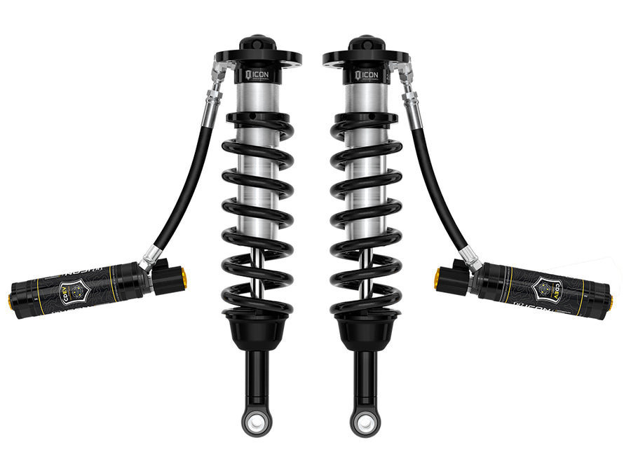 ICON 2025 Toyota 4Runner 2WD 1.25-3" Lift Front 2.5 Series Coilover Kit Remote Reservoir W/ CDEV