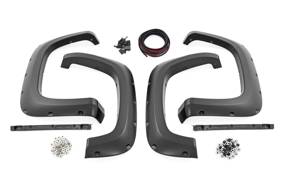 Rough Country - Pocket Fender Flares - GXP Lakeshore Blue - Chevy Silverado 2500 HD/3500 HD (20-25)