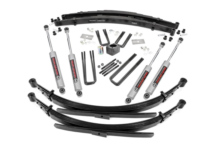 Rough Country - 4 Inch Lift Kit - Rear Springs - Dodge W200 Truck/W300 Truck 4WD (1978-1980)