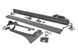Rough Country - LED Light Kit - Windshield - 50 In. BLK Dual Row - WHT DRL - Jeep Gladiator JT/Wrangler JL (18-25)