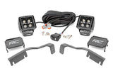 Rough Country - LED Light Kit - Ditch Mount - 2 In. Black Pair - Amber DRL - Nissan Frontier (22-25)